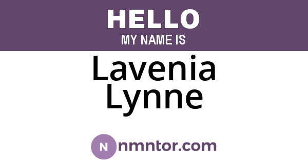 Lavenia Lynne