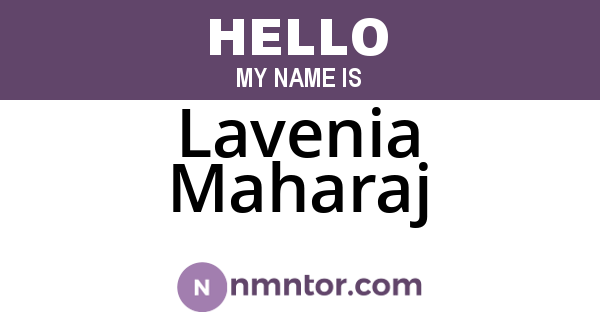 Lavenia Maharaj