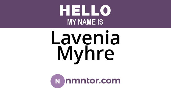 Lavenia Myhre