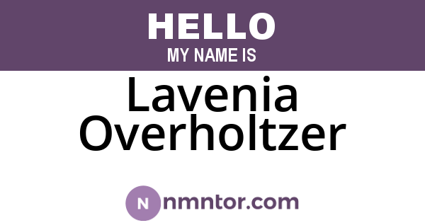 Lavenia Overholtzer