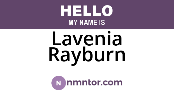 Lavenia Rayburn