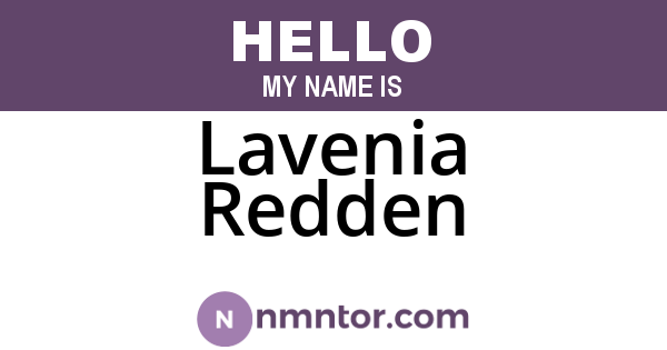 Lavenia Redden