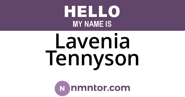 Lavenia Tennyson