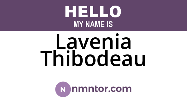 Lavenia Thibodeau