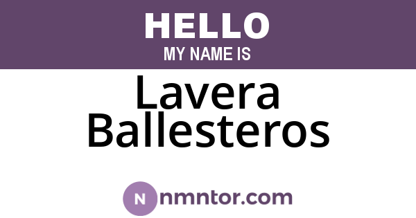 Lavera Ballesteros