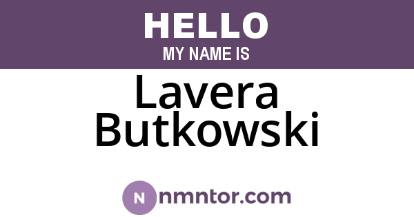 Lavera Butkowski