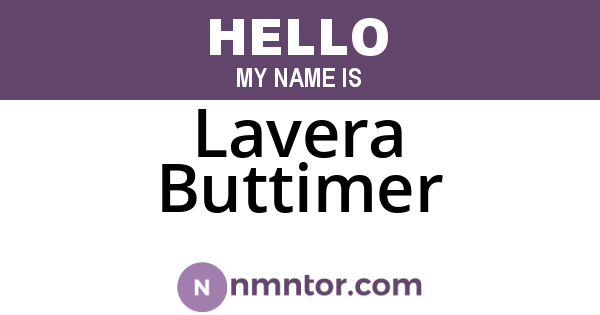 Lavera Buttimer