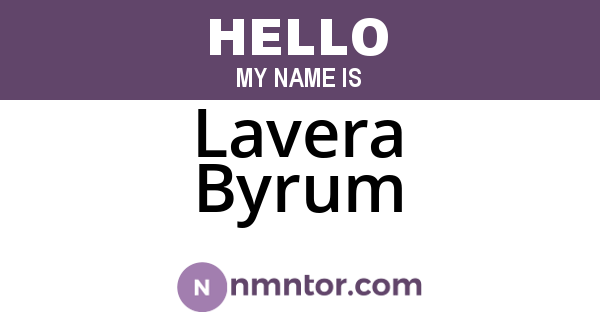 Lavera Byrum