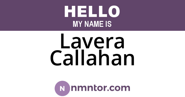 Lavera Callahan