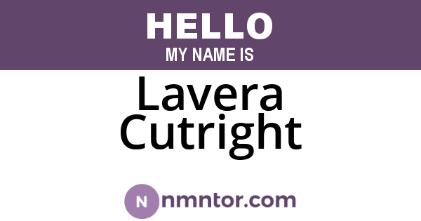 Lavera Cutright