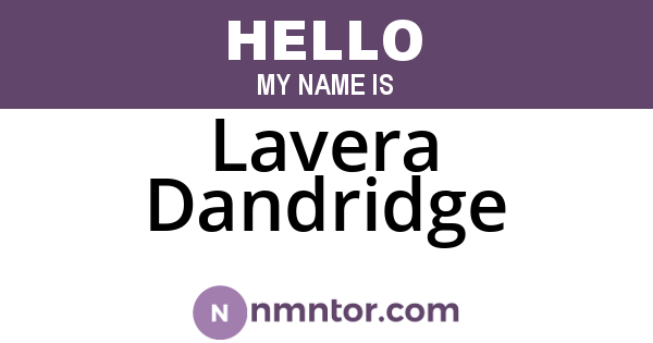 Lavera Dandridge