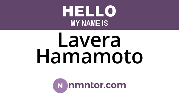 Lavera Hamamoto