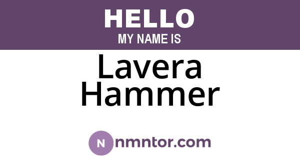 Lavera Hammer