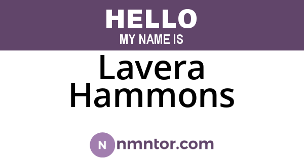 Lavera Hammons