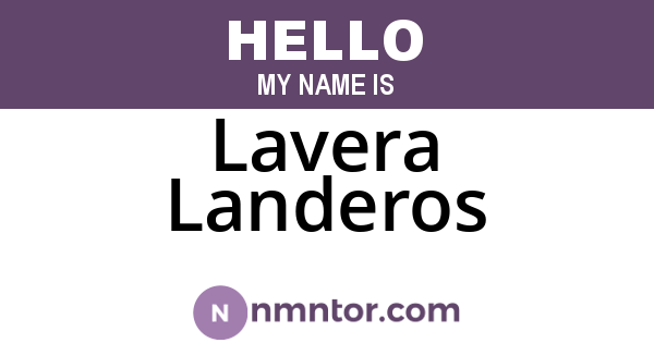 Lavera Landeros