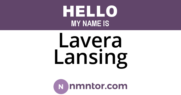 Lavera Lansing