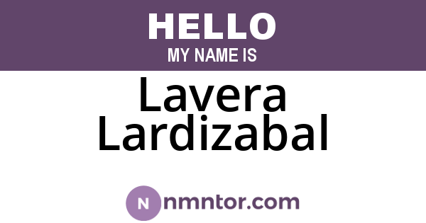Lavera Lardizabal