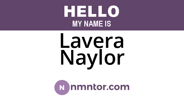 Lavera Naylor
