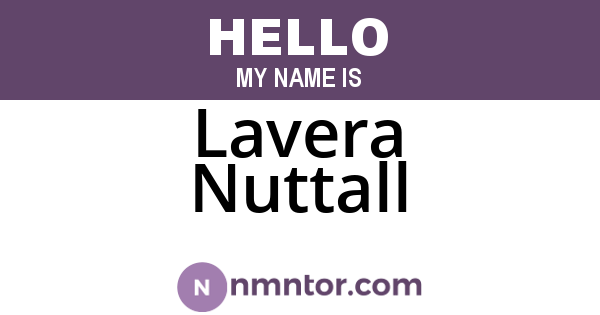 Lavera Nuttall
