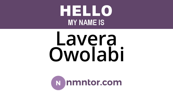 Lavera Owolabi