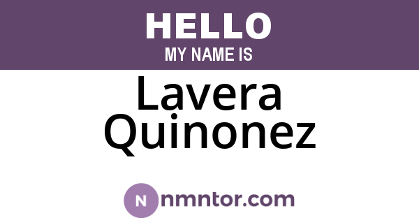 Lavera Quinonez