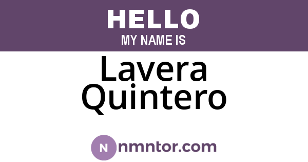 Lavera Quintero