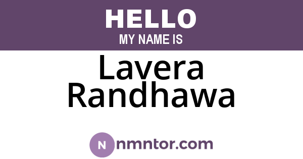 Lavera Randhawa
