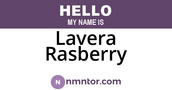 Lavera Rasberry