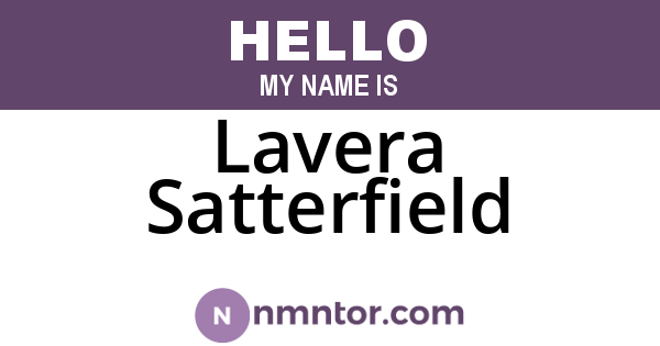 Lavera Satterfield