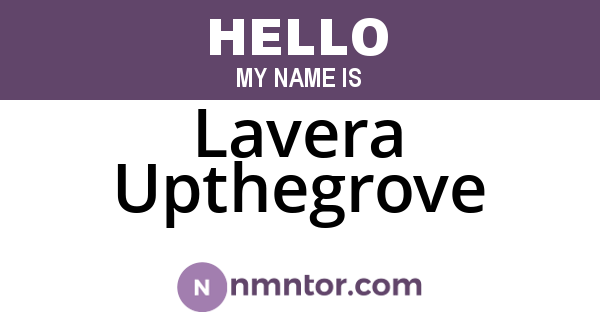Lavera Upthegrove