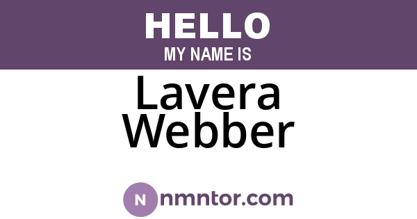 Lavera Webber