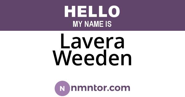 Lavera Weeden