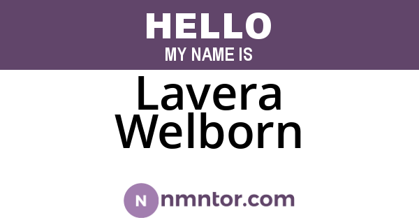 Lavera Welborn