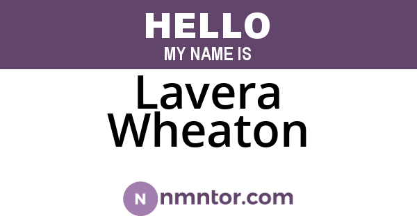 Lavera Wheaton