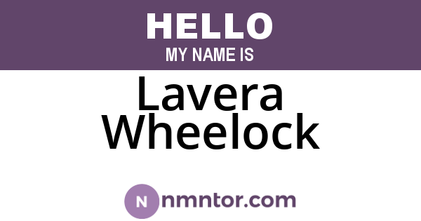 Lavera Wheelock