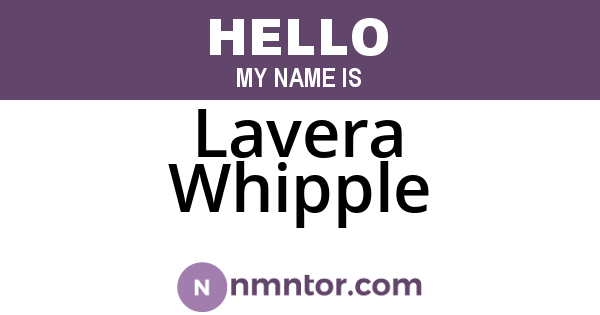 Lavera Whipple