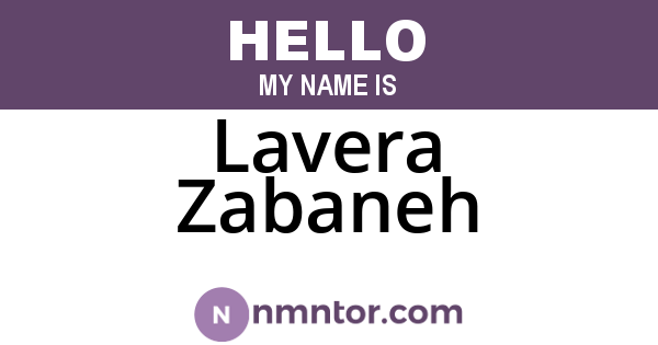 Lavera Zabaneh