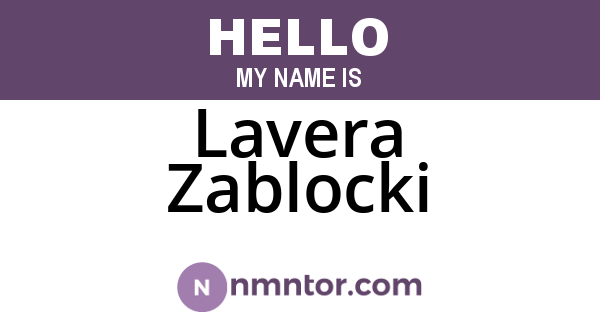 Lavera Zablocki