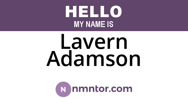 Lavern Adamson