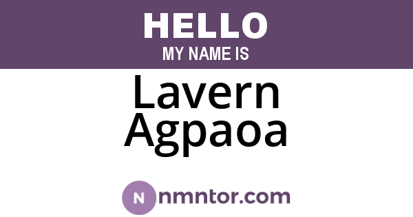 Lavern Agpaoa