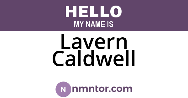 Lavern Caldwell