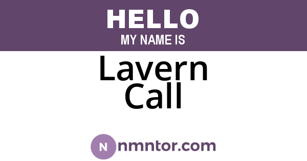 Lavern Call
