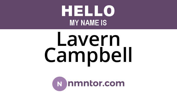 Lavern Campbell