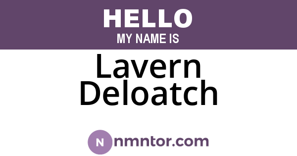 Lavern Deloatch