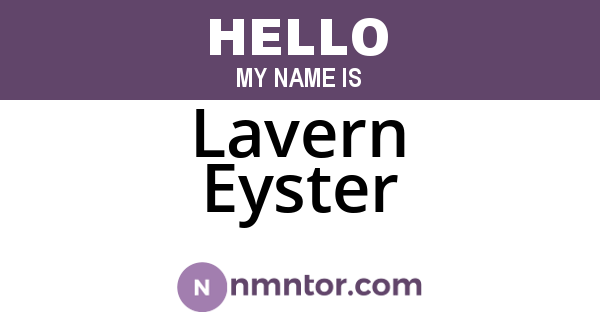 Lavern Eyster