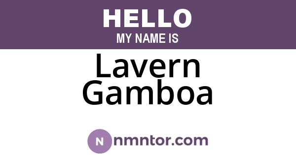 Lavern Gamboa