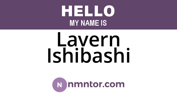 Lavern Ishibashi