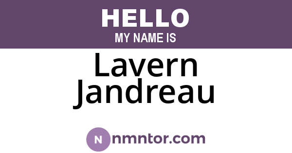 Lavern Jandreau