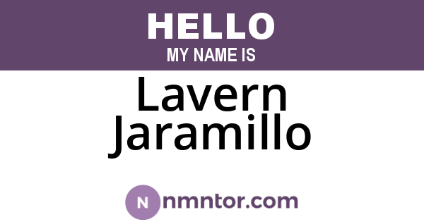 Lavern Jaramillo