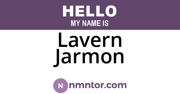 Lavern Jarmon